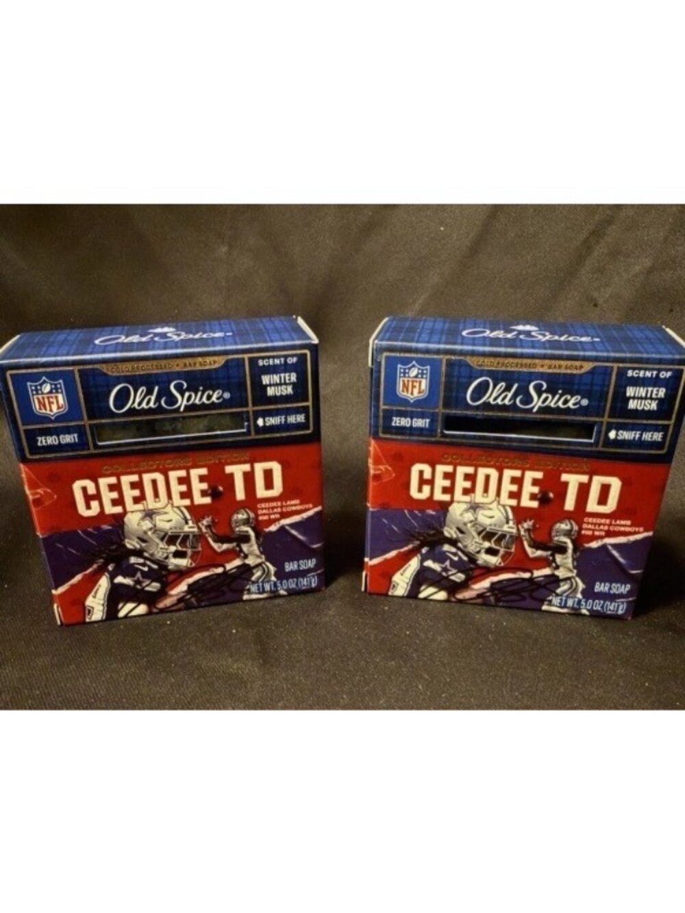 New! Old Spice Collectors Edition Ceedee TD Winter Musk Bar Soap 5oz Lot Of 2